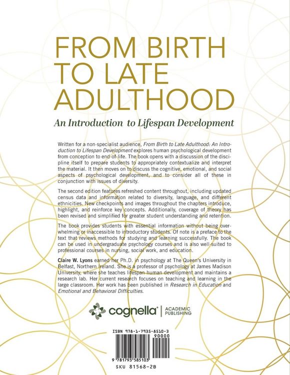 Produktbild: From Birth to Late Adulthood