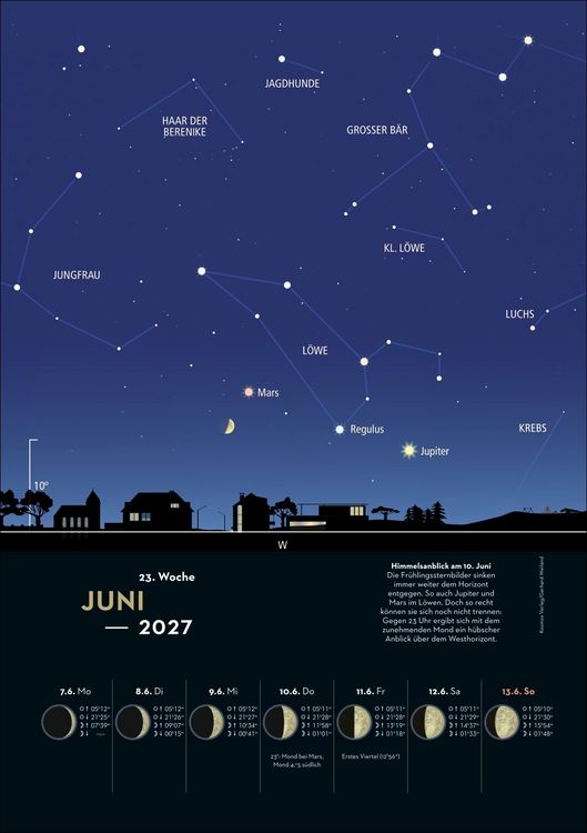 Produktbild: KOSMOS Himmelsjahr Wochen-Kulturkalender 2027 - Der Wandkalender f&uuml;r jede Woche