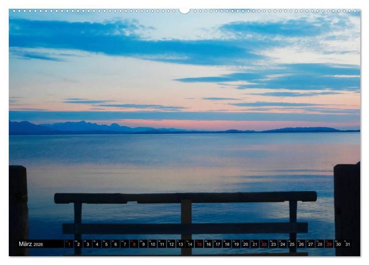 Produktbild: Am sch&ouml;nen Chiemsee (Wandkalender 2026 DIN A2 quer), CALVENDO Monatskalender