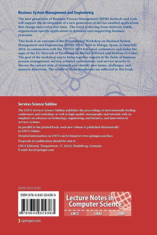 Produktbild: Business System Management and Engineering