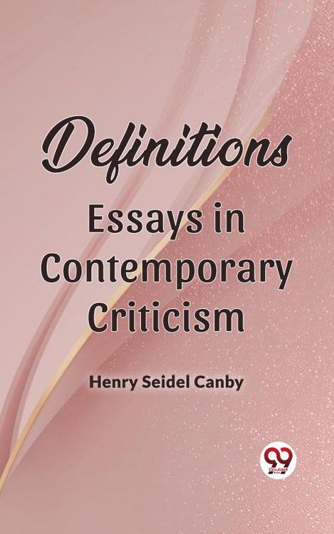 Produktbild: Definitions Essays in Contemporary Criticism