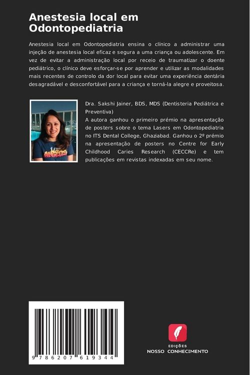 Produktbild: Anestesia local em Odontopediatria