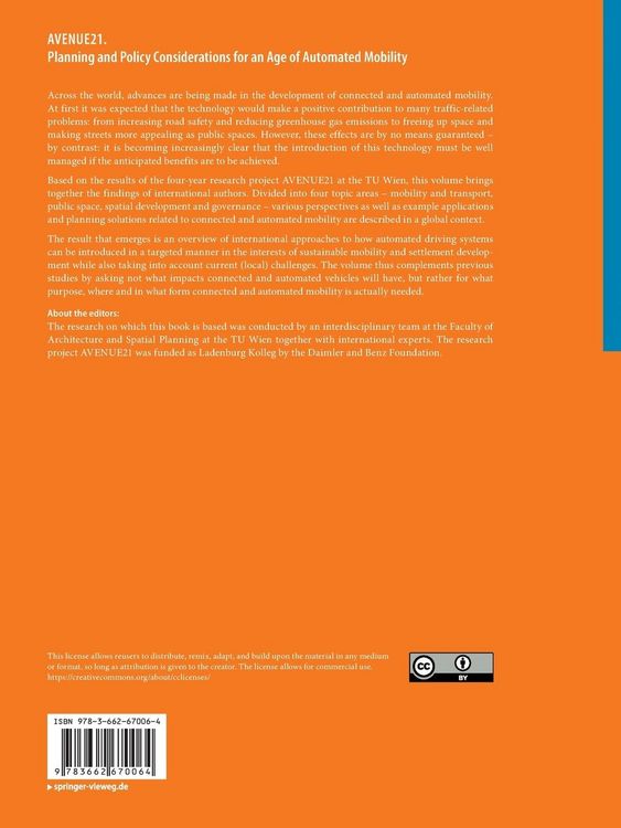 Produktbild: AVENUE21. Planning and Policy Considerations for an Age of Automated Mobility