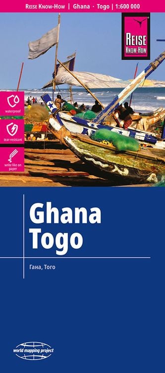 Produktbild: Reise Know-How Landkarte Ghana, Togo (1:600.000)