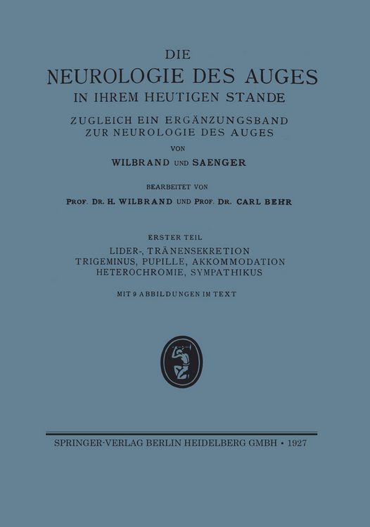 Produktbild: Lider-, Tr&auml;nensekretion Trigeminus, Pupille, Akkommodation Heterochromie, Sympathikus