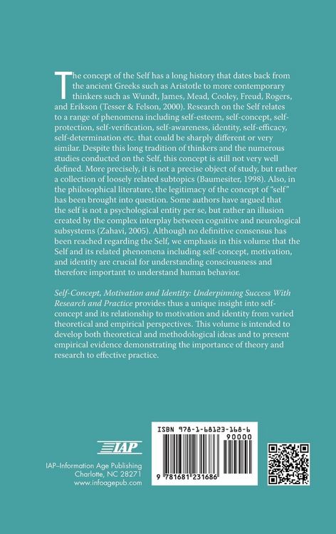 Produktbild: Self-Concept, Motivation and Identity