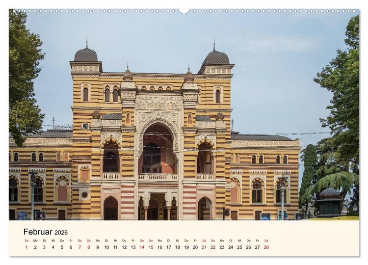 Produktbild: Tiflis - Die Metropole Georgiens (Wandkalender 2026 DIN A2 quer), CALVENDO Monatskalender