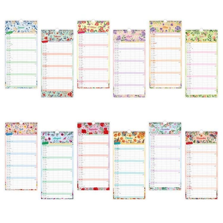 Produktbild: TR&Ouml;TSCH - Familienkalender Familienterminer Blumen 2027