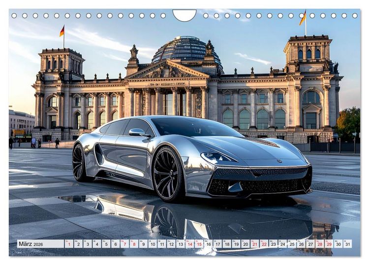 Produktbild: Meisterwerke auf R&auml;dern Luxus. Architektur. Emotion. (Wandkalender 2026 DIN A4 quer), CALVENDO Monatskalender