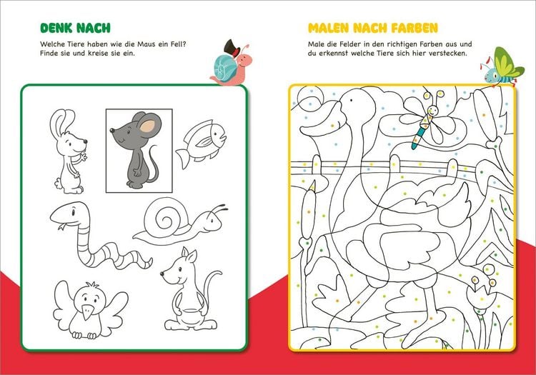 Produktbild: Malen und R&auml;tseln f&uuml;r Kindergartenkinder. Natur