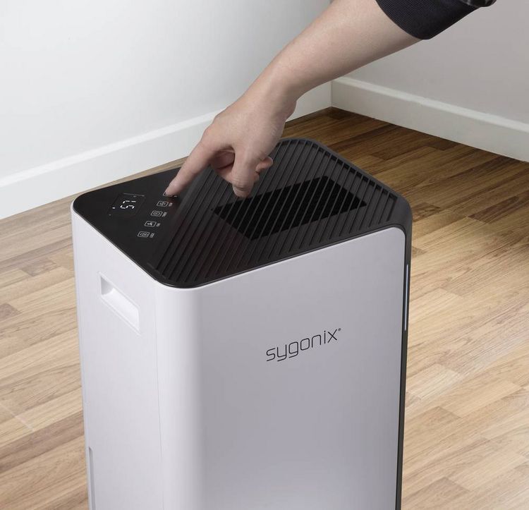 Produktbild: Sygonix Luftentfeuchter 104m&sup3; 330W 20 l/Tag Wei&szlig;