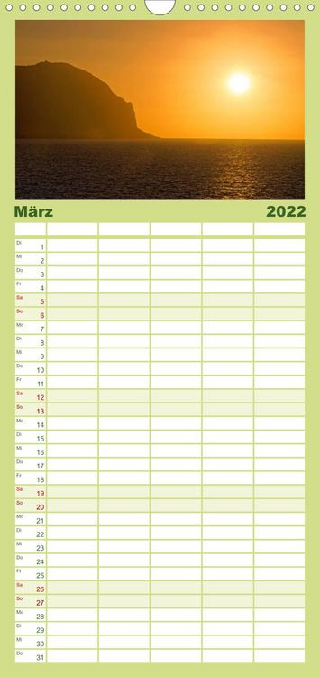 Produktbild: Familienplaner Sch&ouml;nes Italien (Wandkalender 2022 , 21 cm x 45 cm, hoch)