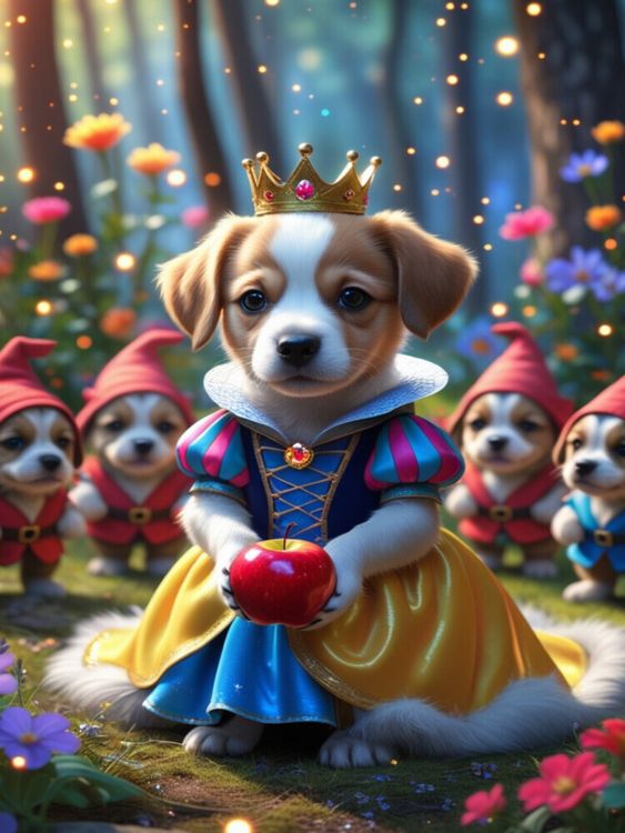 Produktbild: CALVENDO Puzzle Schneewittchen Hundewelpe | 1000 Teile Lege-Gr&ouml;&szlig;e 64x48cm Foto-Puzzle f&uuml;r gl&uuml;ckliche Stunden
