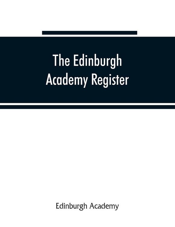 Produktbild: The Edinburgh Academy register
