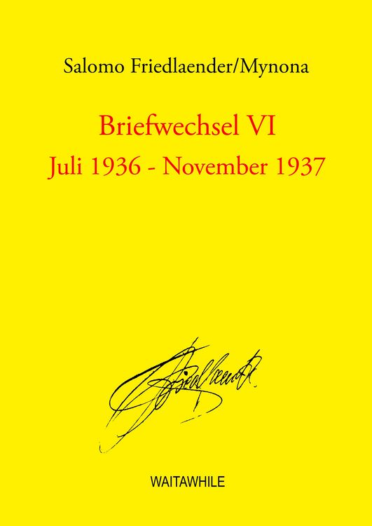 Produktbild: Briefwechsel VI