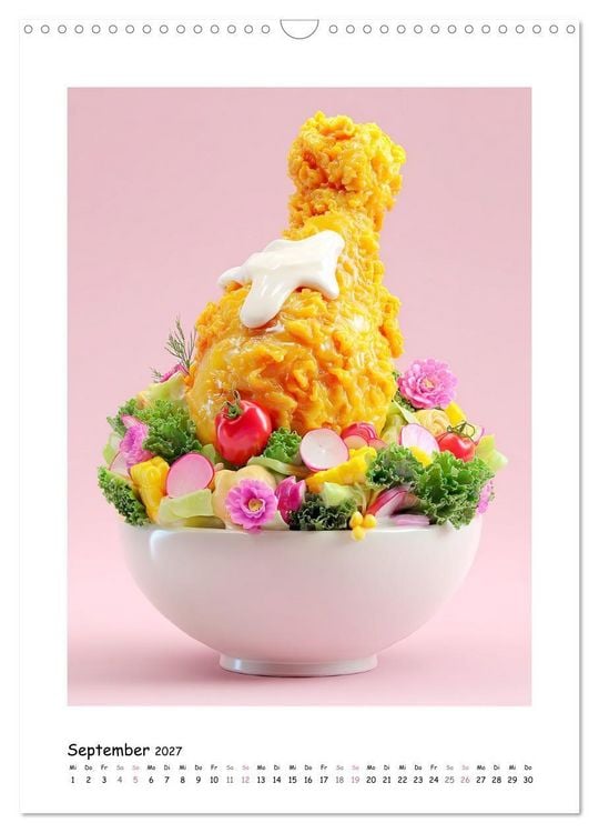 Produktbild: Bunte Versuchung. Tr&auml;ume zwischen Fast Food und s&uuml;&szlig;en S&uuml;nden (Wandkalender 2027 DIN A3 hoch), CALVENDO Monatskalender