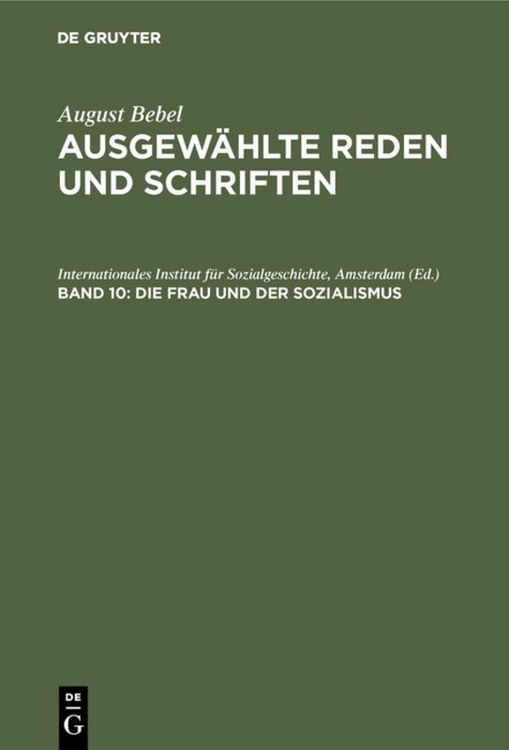 Produktbild: Die Frau und der Sozialismus
