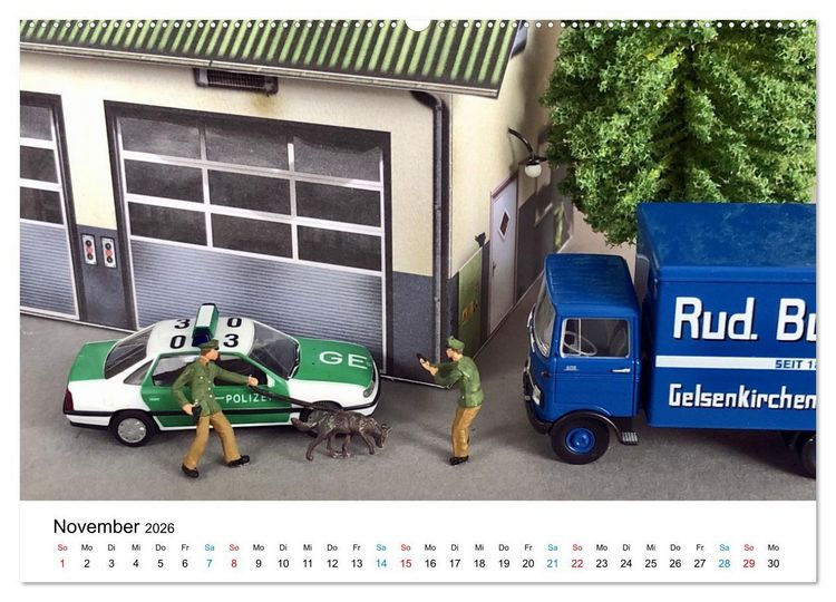Produktbild: Polizeimodelle im Einsatz (hochwertiger Premium Wandkalender 2026 DIN A2 quer), Kunstdruck in Hochglanz