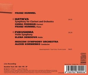 Produktbild: Sinfonie f&uuml;r Klarinette und Orchester/Fukushima