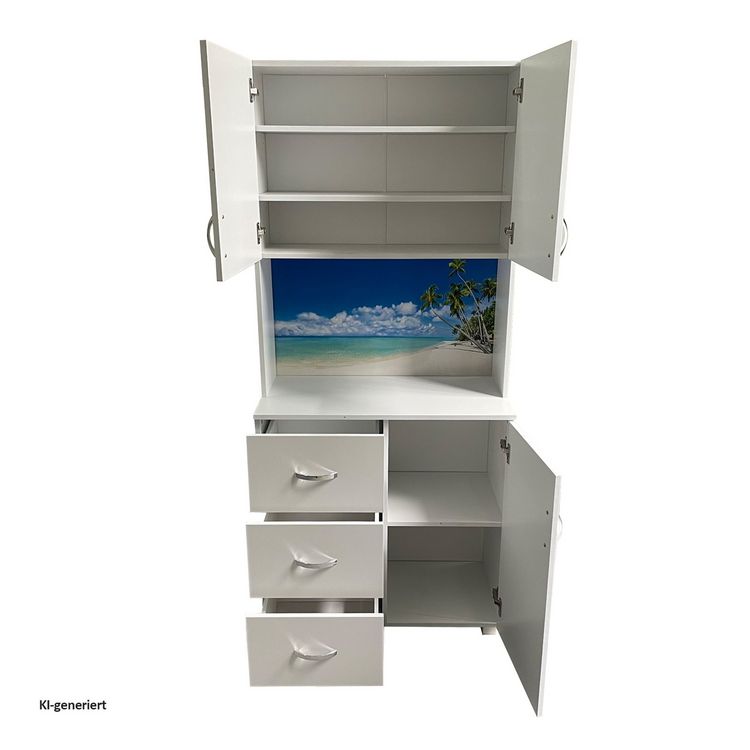 Produktbild: HTI-Living HTI-Living Schrank mit bedruckter R&uuml;ckwand Palmen