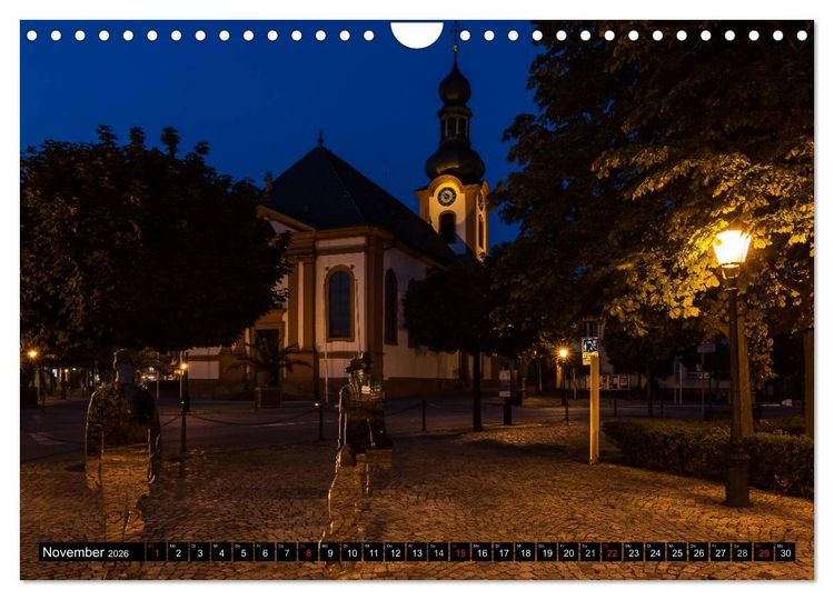 Produktbild: Schwetzinger Stadtansichten (Wandkalender 2026 DIN A4 quer), CALVENDO Monatskalender