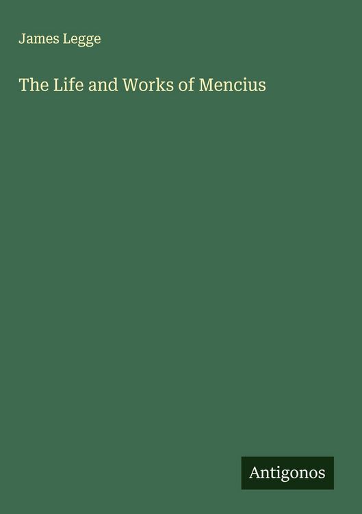 Produktbild: The Life and Works of Mencius