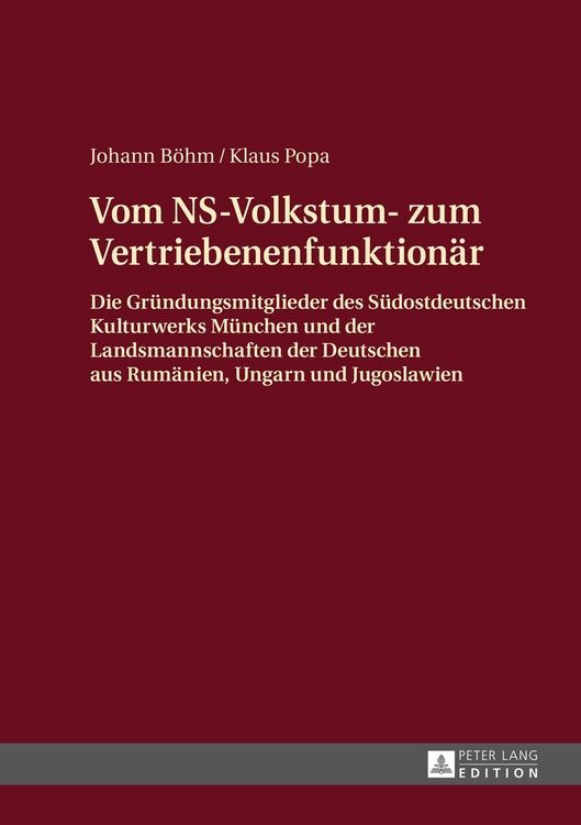 Produktbild: Vom NS-Volkstum- zum Vertriebenenfunktion&auml;r