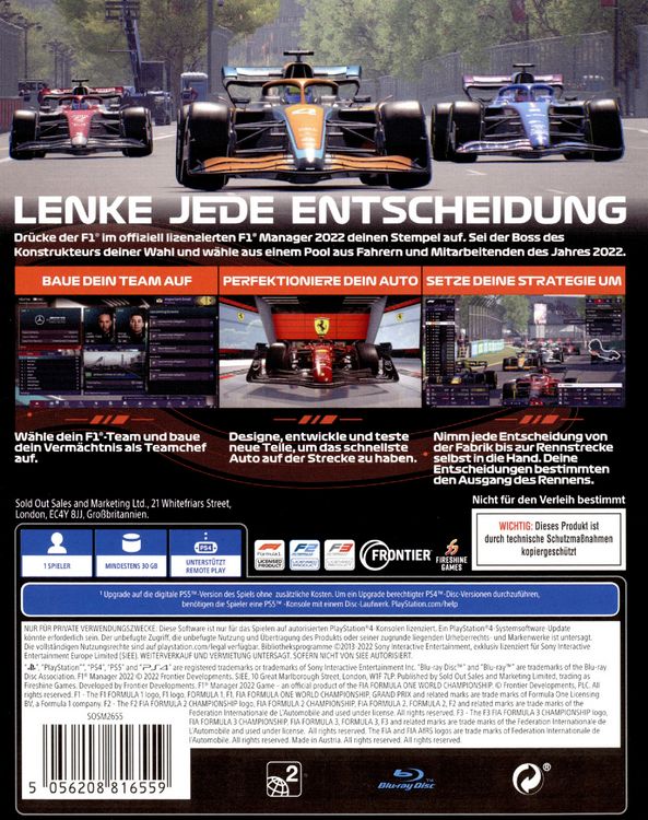 Produktbild: F1 Manager 2022