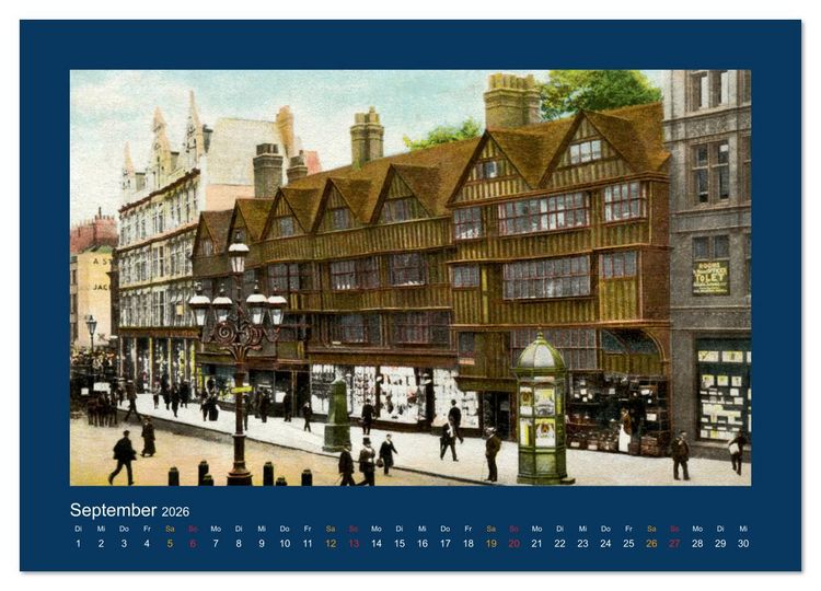Produktbild: Historisches London von 1888 bis 1918 (Wandkalender 2026 DIN A3 quer), CALVENDO Monatskalender