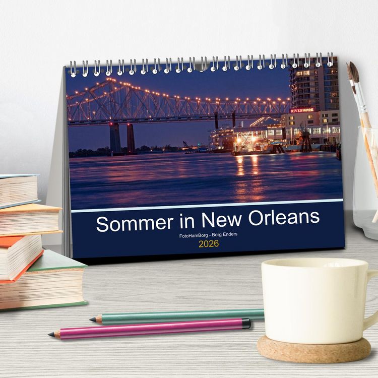 Produktbild: Sommer in New Orleans (Tischkalender 2026 DIN A5 quer), CALVENDO Monatskalender