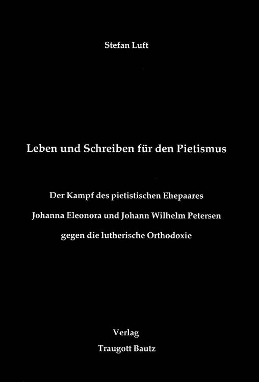 Produktbild: Leben und Schreiben f&uuml;r den Pietismus