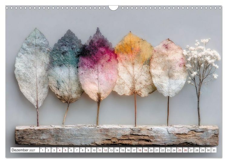 Produktbild: Blumen und Bl&auml;tter sind das sanfte L&auml;cheln der Natur. (Wandkalender 2027 DIN A3 quer), CALVENDO Monatskalender