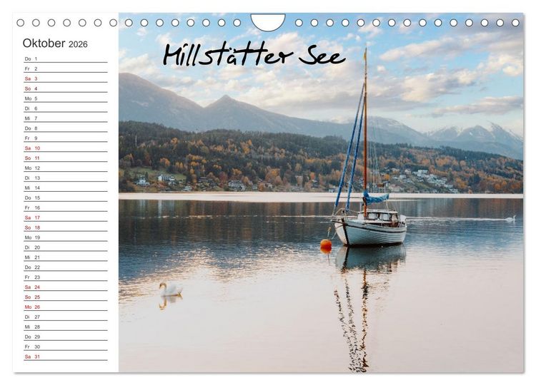 Produktbild: Wundersch&ouml;nes K&auml;rnten. Landschaft und Seen. (Wandkalender 2026 DIN A4 quer), CALVENDO Monatskalender