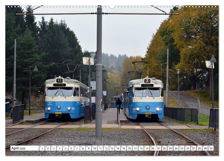 Produktbild: Die G&ouml;teborger Stra&szlig;enbahn (Wandkalender 2026 DIN A2 quer), CALVENDO Monatskalender