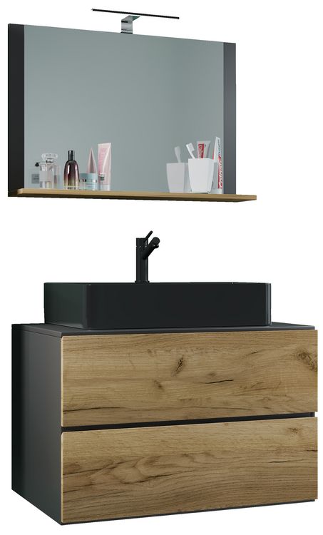 Produktbild: 3-tlg. Waschplatz Waschtisch Lendas M Schublade