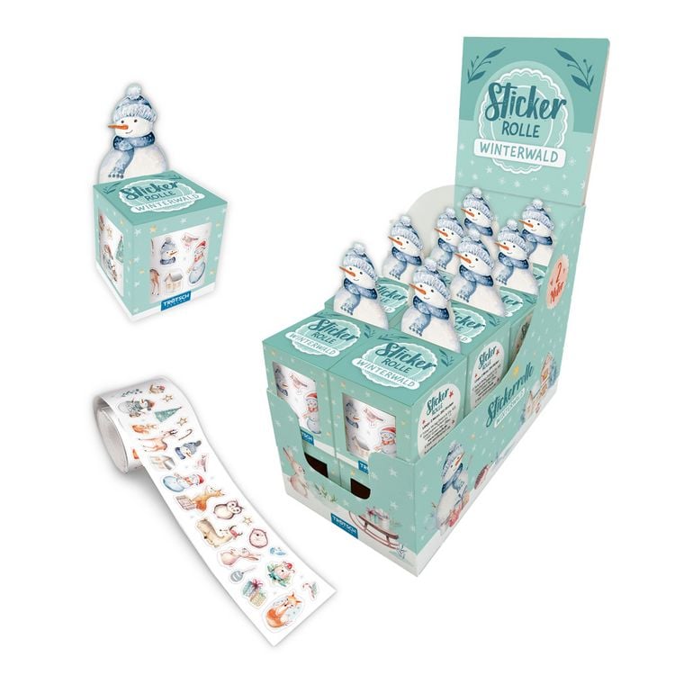 Produktbild: TR&Ouml;TSCH - Stickerrolle Winterwald | Ab 3 Jahren