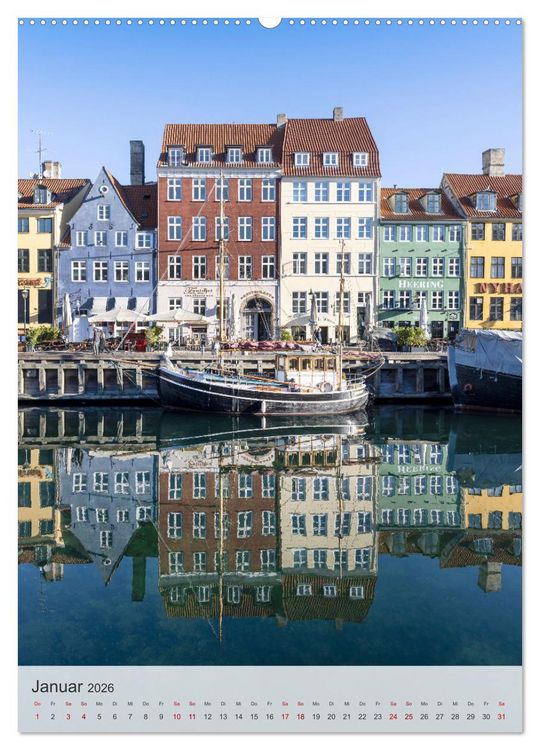 Produktbild: KOPENHAGEN Idylle und Historie (Wandkalender 2026 DIN A2 hoch), CALVENDO Monatskalender