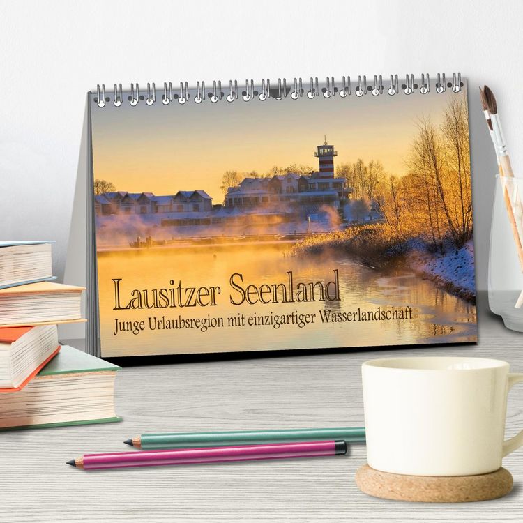 Produktbild: Lausitzer Seenland - Junge Urlaubsregion mit einzigartiger Wasserlandschaft (Tischkalender 2026 DIN A5 quer), CALVENDO Monatskalender