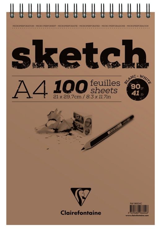 Produktbild: Sketch, Skizzenblock A4, 21x29,7cm, 90g, 100 Blatt