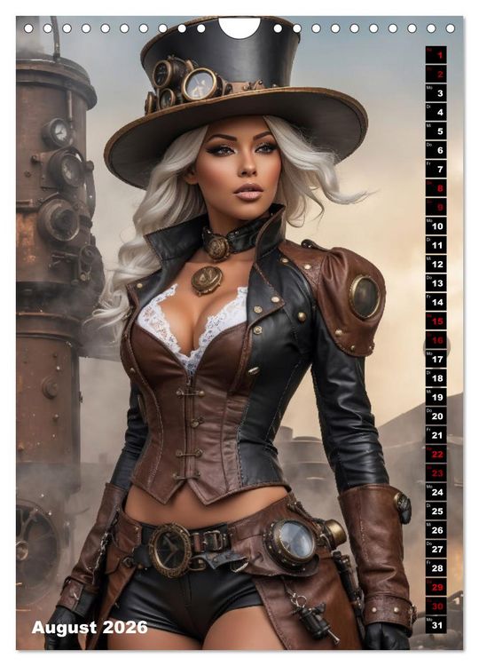 Produktbild: Steampunk Divas (Wandkalender 2026 DIN A4 hoch), CALVENDO Monatskalender