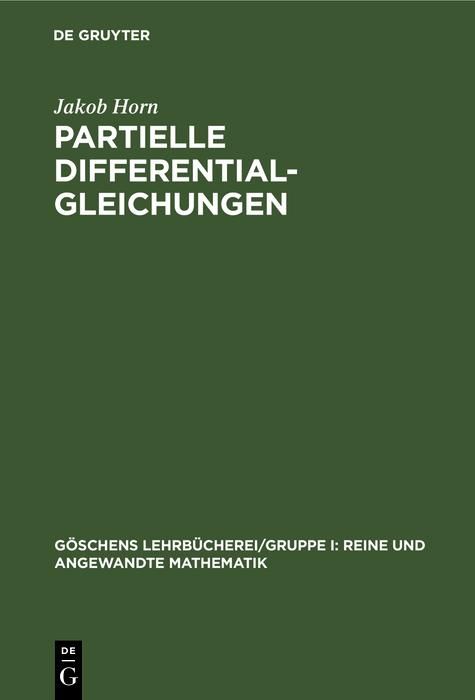 Produktbild: Partielle Differentialgleichungen