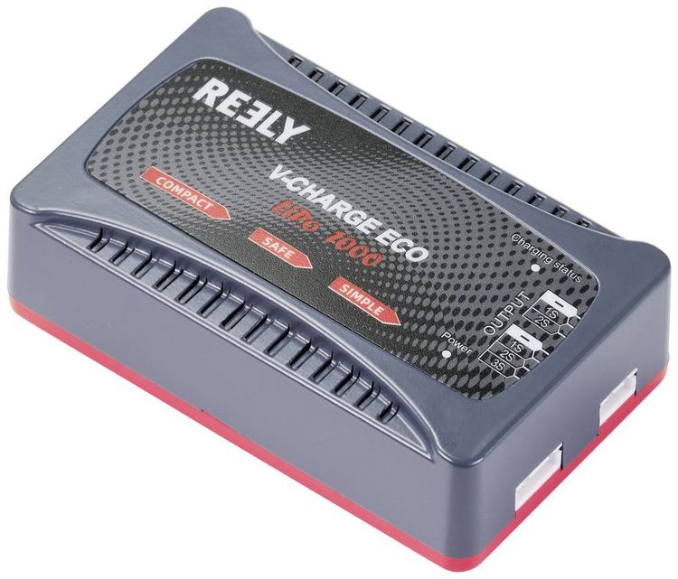 Produktbild: Reely V-CHARGE ECO LiPo 1000 Modellbau-Ladeger&auml;t 230V 1A LiPo