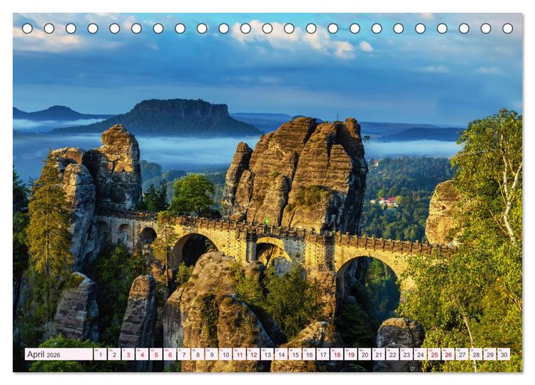 Produktbild: Deutschland - Traumhafte Reiseziele (Tischkalender 2026 DIN A5 quer), CALVENDO Monatskalender