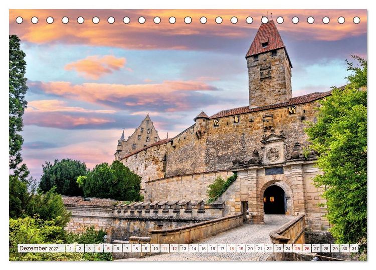 Produktbild: Coburg - Veste, Markt & mehr (Tischkalender 2027 DIN A5 quer), CALVENDO Monatskalender