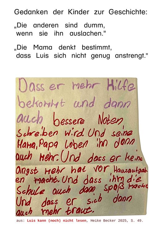 Produktbild: Luis kann (noch) nicht lesen