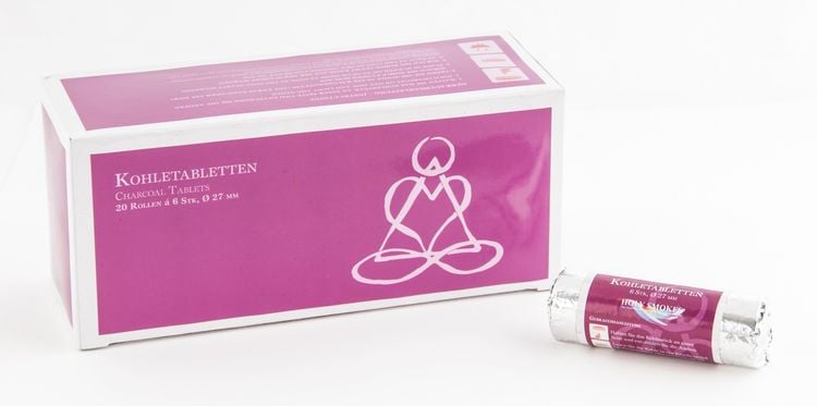 Produktbild: Kohletabletten 2.7 cm Rolle = 6 Tabletten