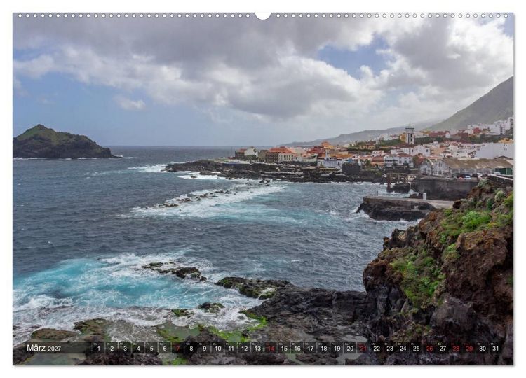 Produktbild: Vulkaninsel im Atlantik, Teneriffa (Wandkalender 2027 DIN A2 quer), CALVENDO Monatskalender