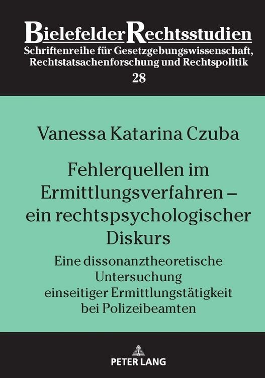 Produktbild: Fehlerquellen im Ermittlungsverfahren &ndash; ein rechtspsychologischer Diskurs