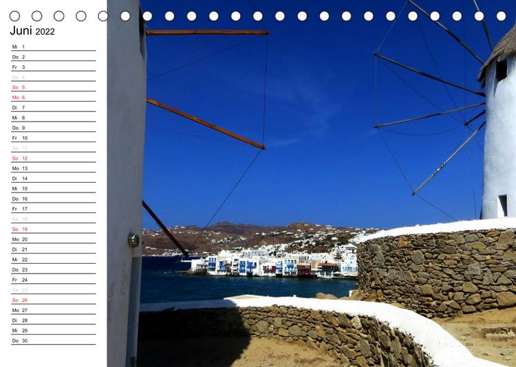 Produktbild: MYKONOS - Insel der Winde (Tischkalender 2022 DIN A5 quer)
