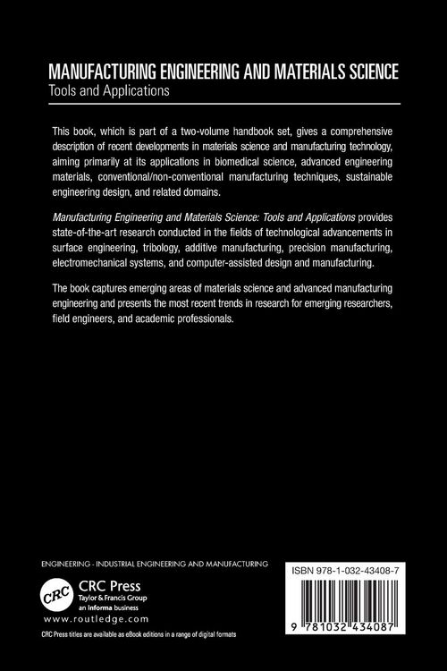 Produktbild: Manufacturing Engineering and Materials Science